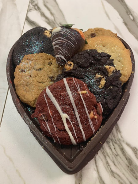 Chocolate Shell with Assorted Cookies