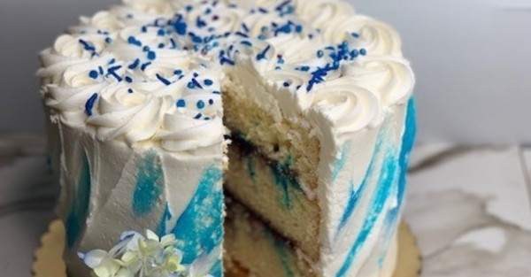 Passion Blue Cake